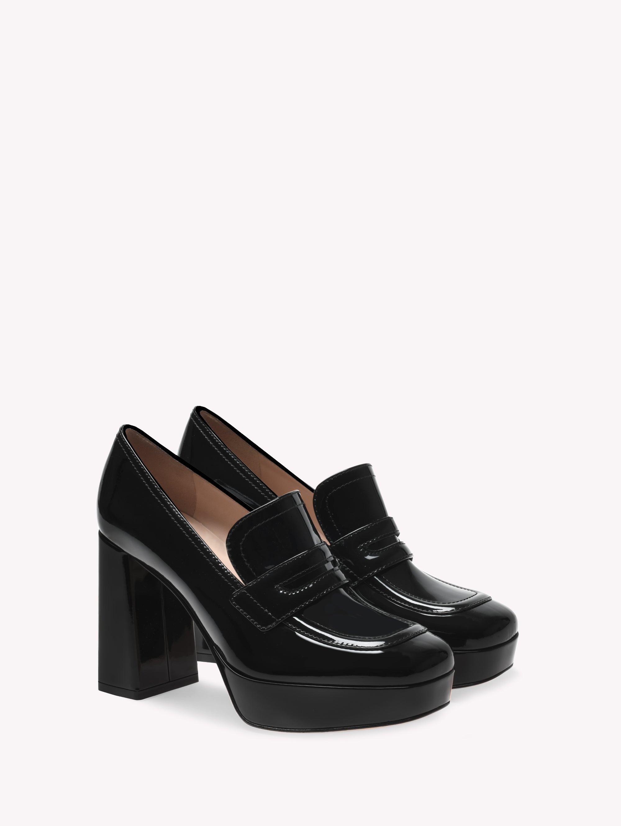 Mocassins Rouen 100 en cuir lisse - Noir