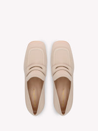 Mocassins Rouen 100 en cuir lisse - Neutre