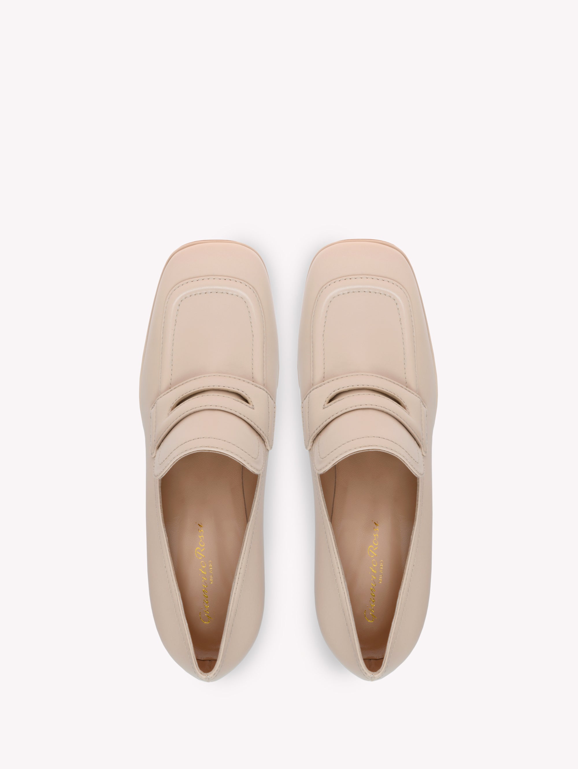 Mocassins Rouen 100 en cuir lisse - Neutre