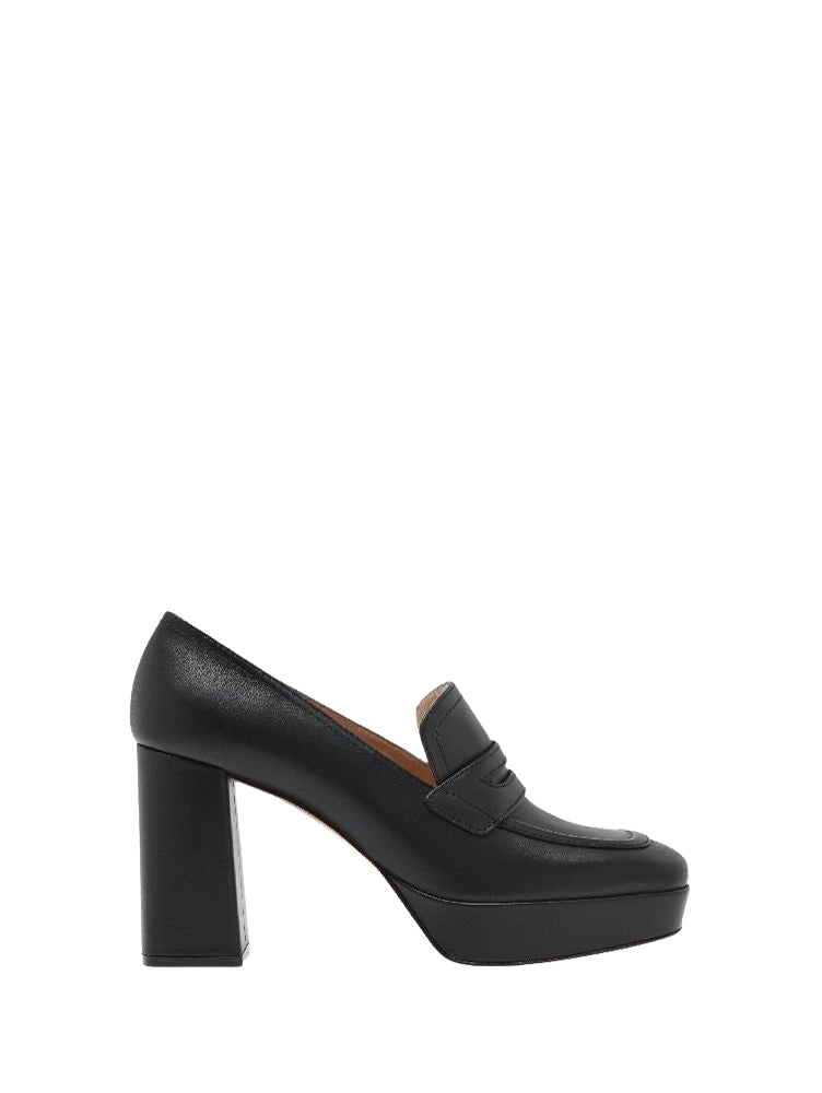 Mocassins Rouen 70 en cuir lisse - Noir