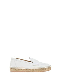 Espadrilles Lido en cuir lisse - Blanc