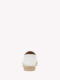 Espadrilles Lido en cuir lisse - Blanc