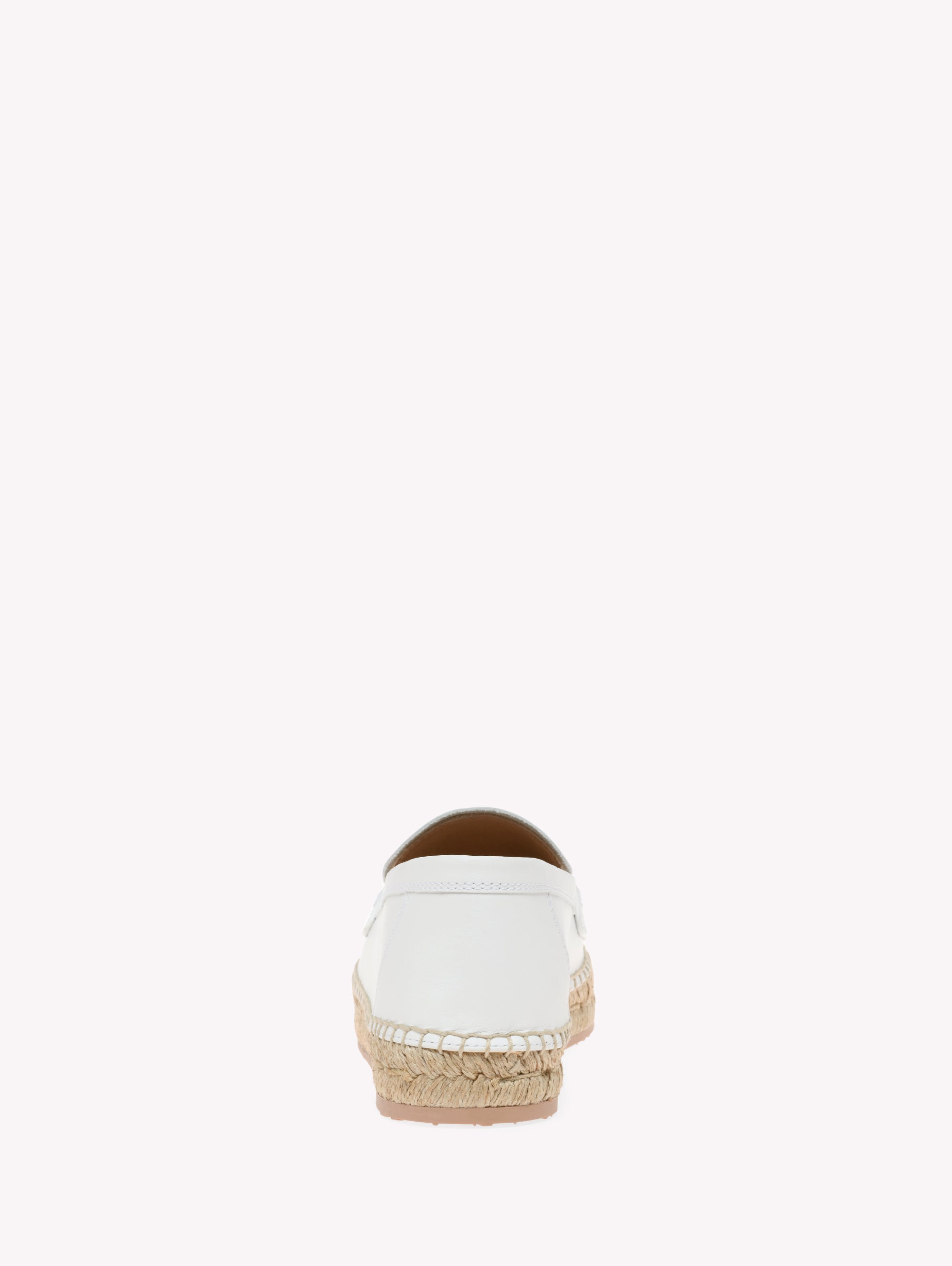 Espadrilles Lido en cuir lisse - Blanc