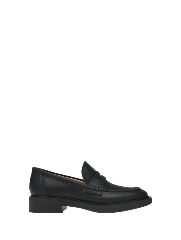 Mocassins Harris en cuir lisse - Noir