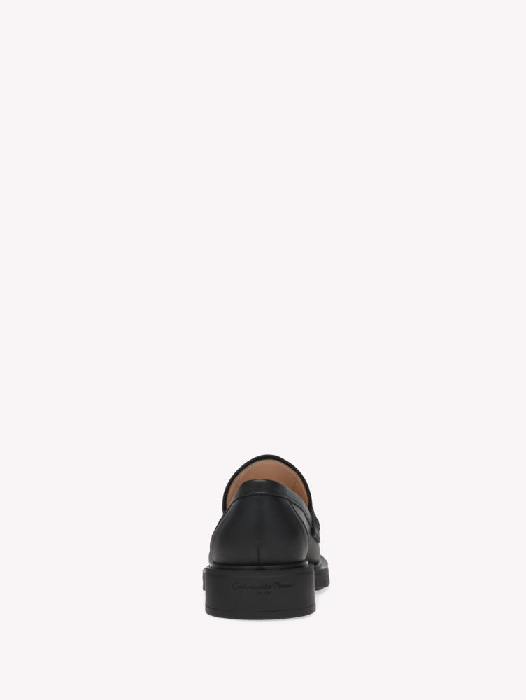 Mocassins Harris en cuir lisse - Noir