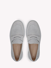 Mocassins Harris en daim - Gris clair