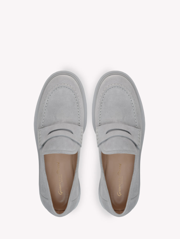 Mocassins Harris en daim - Gris clair