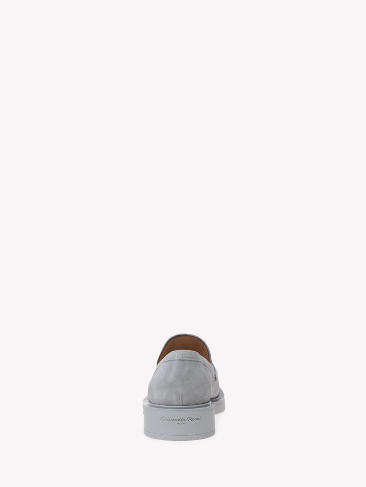 Mocassins Harris en daim - Gris clair