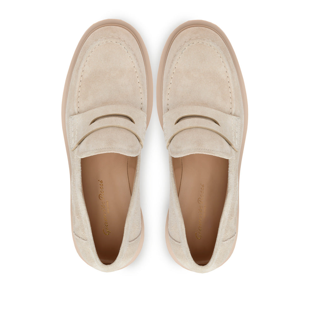 Mocassins Harris en daim - Neutre