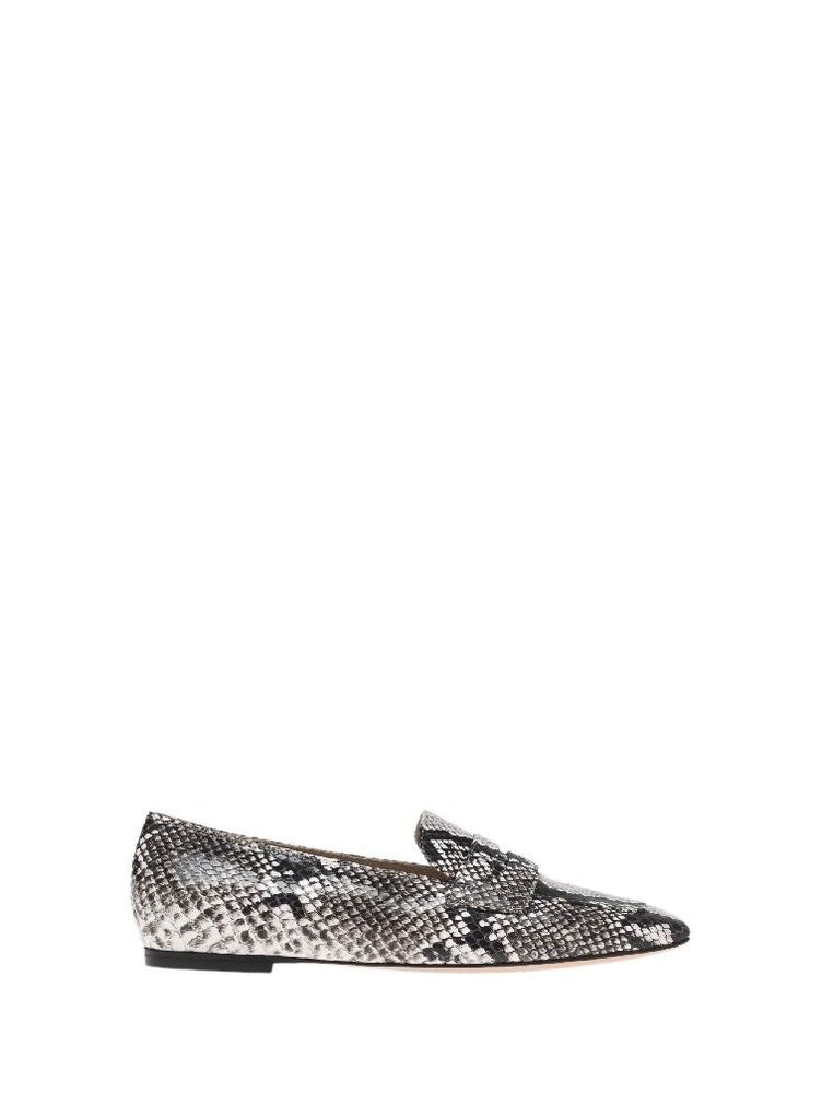 Mocassins Christina en cuir lisse - Gris