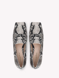 Mocassins Christina en cuir lisse - Gris