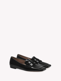 Mocassins Christina en cuir lisse - Noir