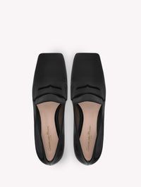 Mocassins Christina en cuir lisse - Noir