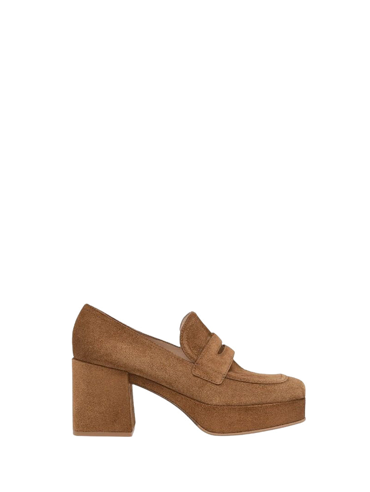 Mocassins Rouen 45 en daim - Marron