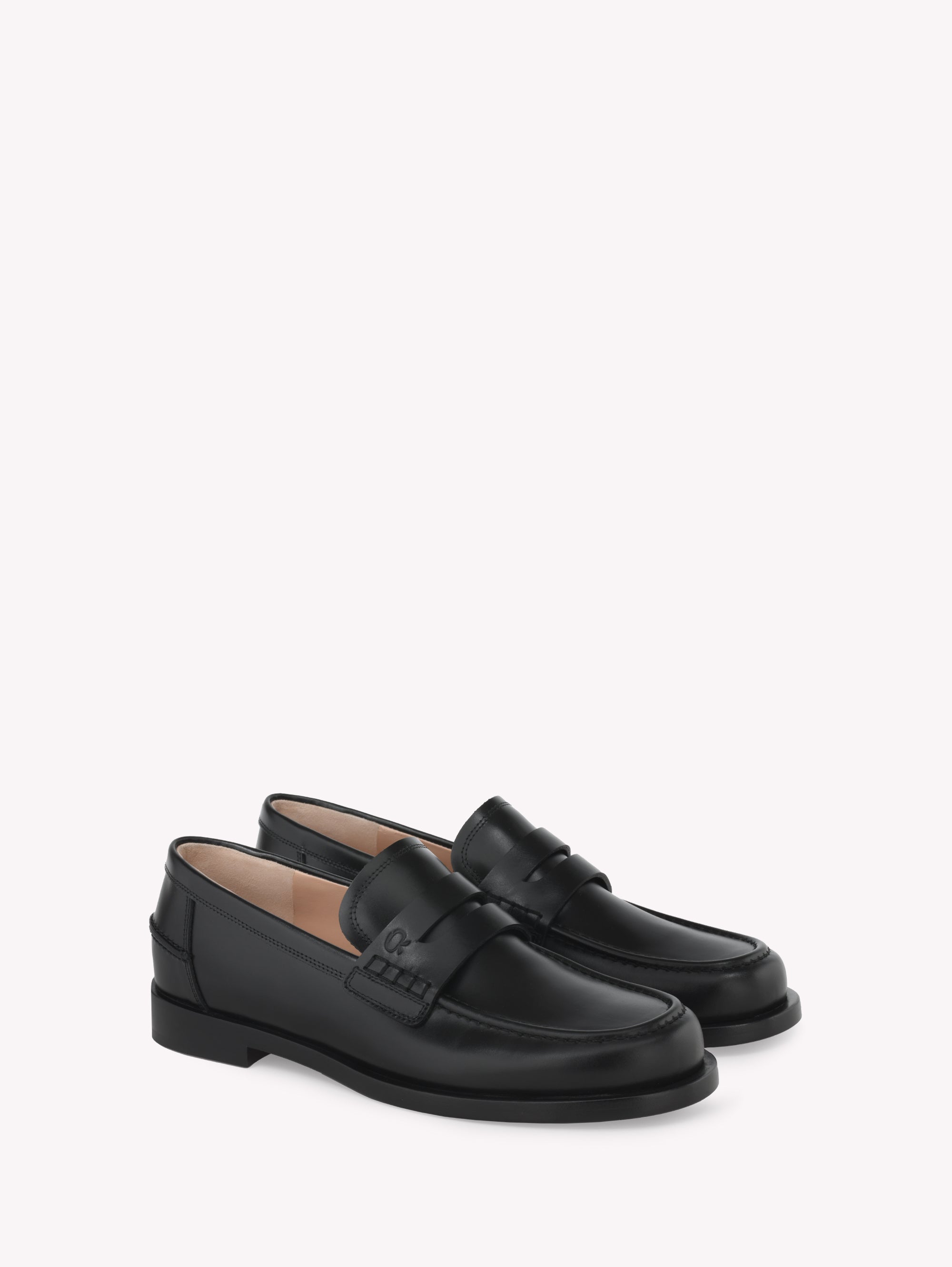 Mocassins Michael 25 en cuir lisse - Noir