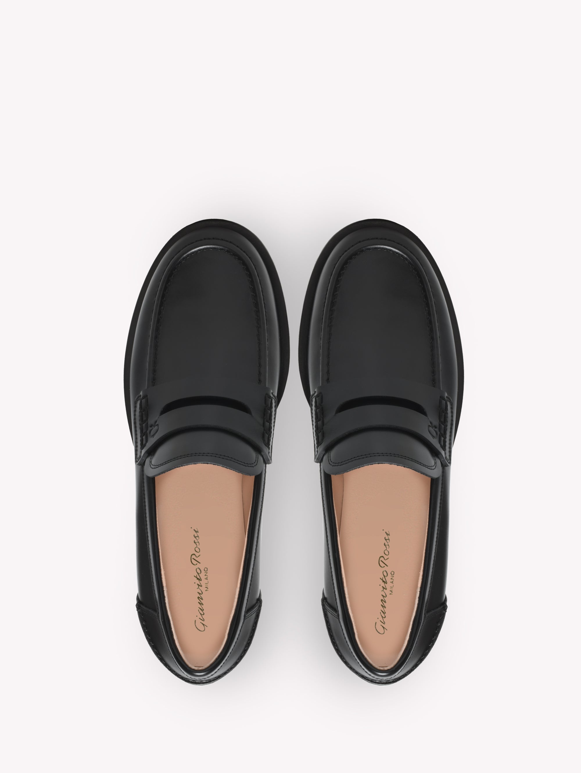 Mocassins Michael 25 en cuir lisse - Noir