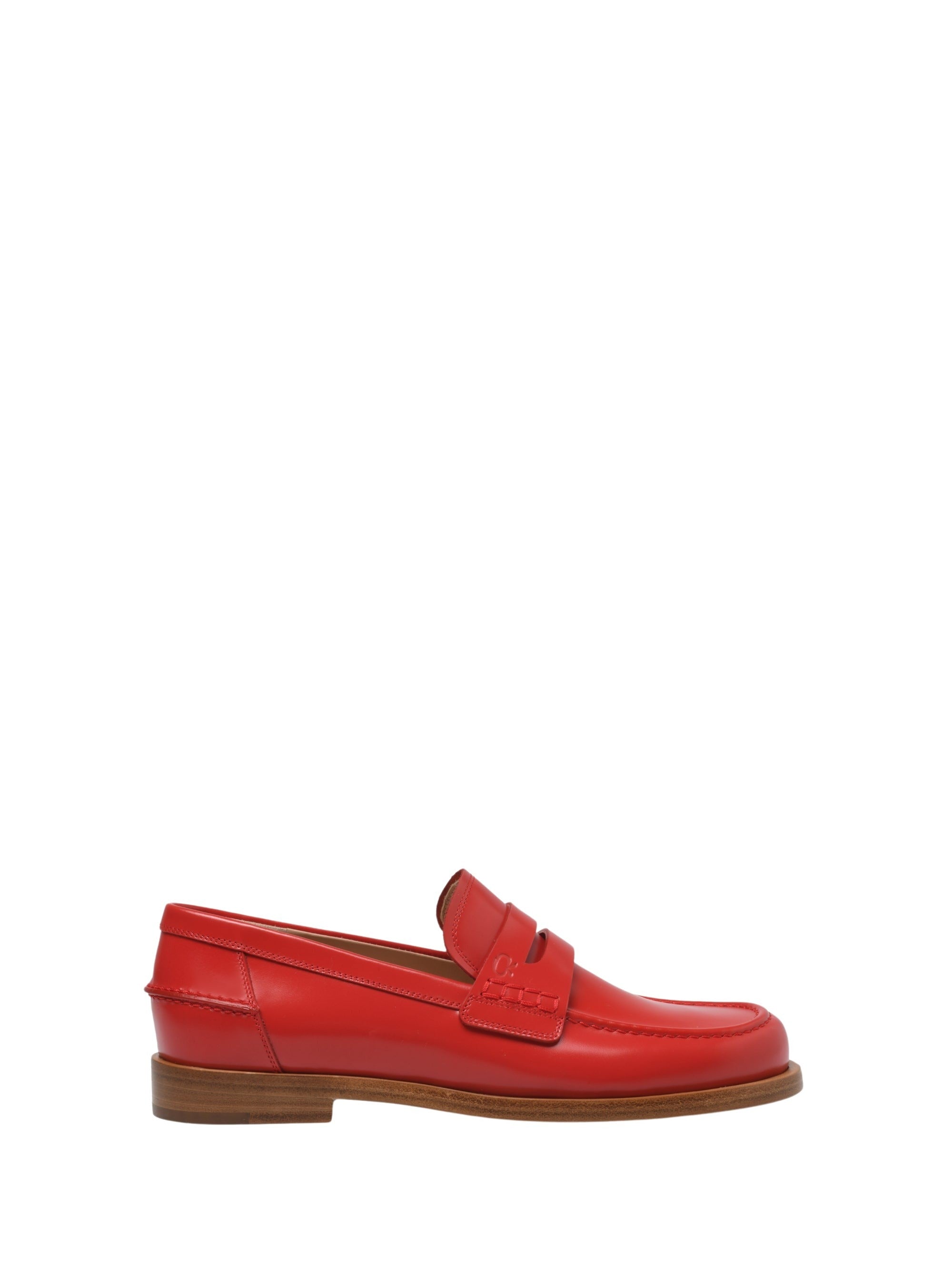 Mocassins Michael 25 en cuir lisse - Rouge