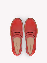 Mocassins Michael 25 en cuir lisse - Rouge