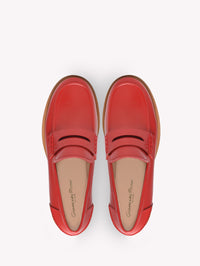 Mocassins Michael 25 en cuir lisse - Rouge