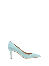 Escarpins Gianvito 70 en cuir lisse - Azur