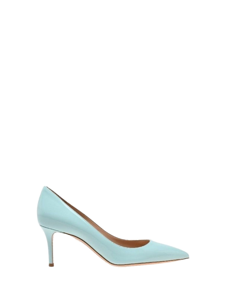 Escarpins Gianvito 70 en cuir lisse - Azur