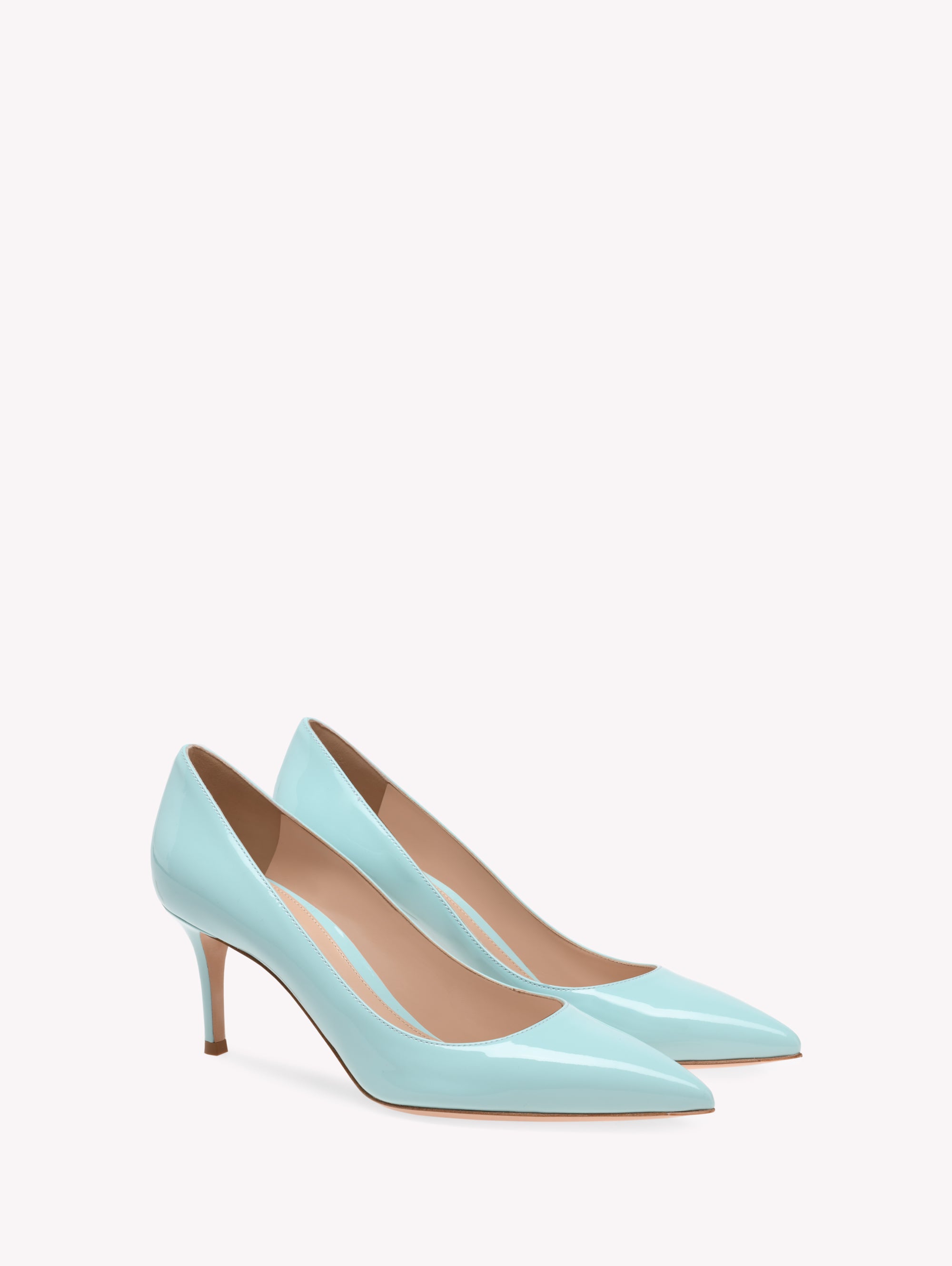 Escarpins Gianvito 70 en cuir lisse - Azur