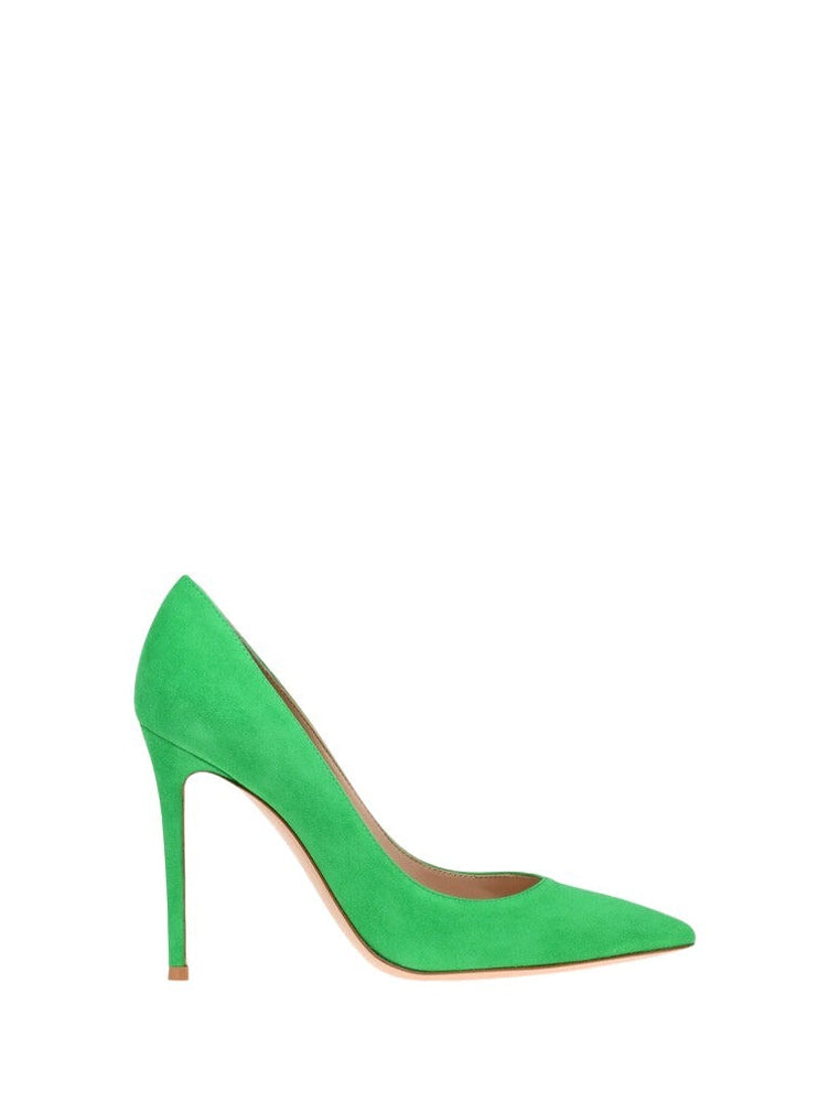 Escarpins Gianvito 105 en daim - Vert