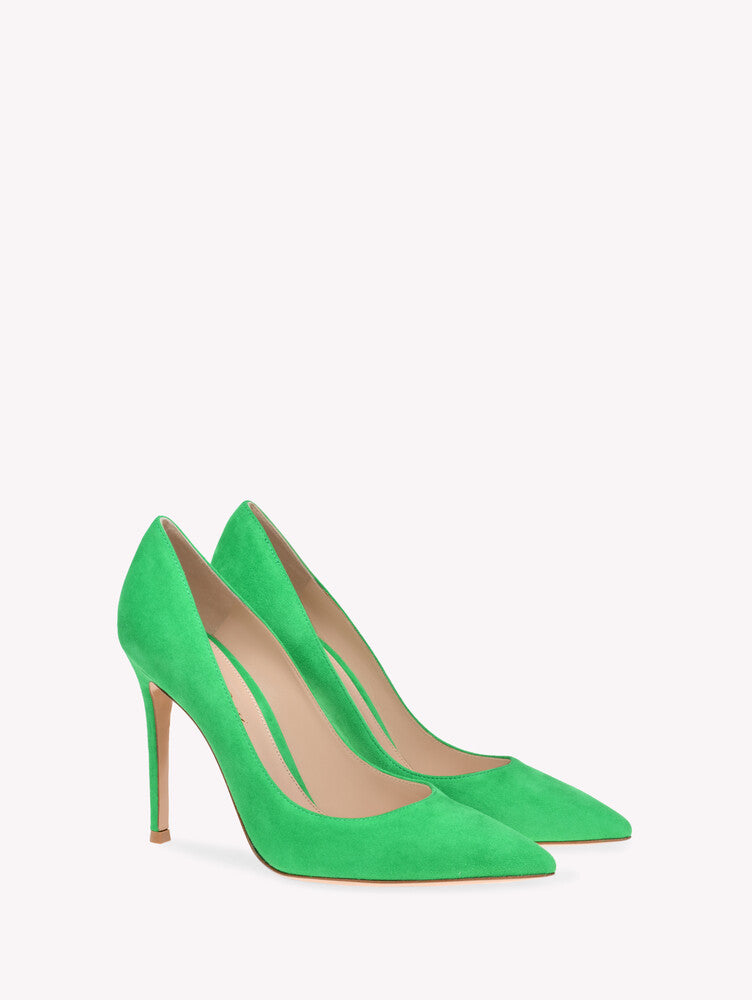 Escarpins Gianvito 105 en daim - Vert