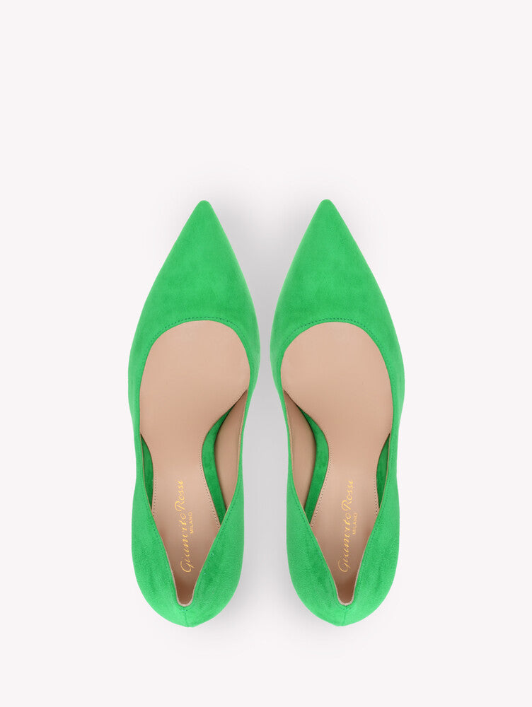 Escarpins Gianvito 105 en daim - Vert
