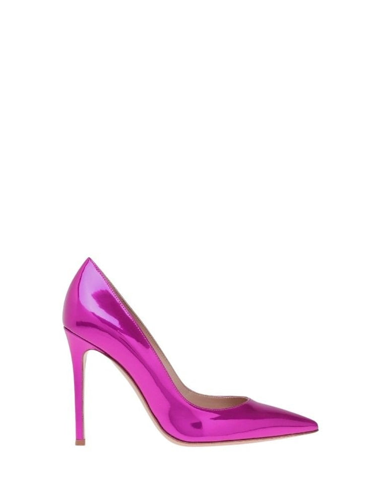 Escarpins Gianvito 105 en cuir lisse - Rose