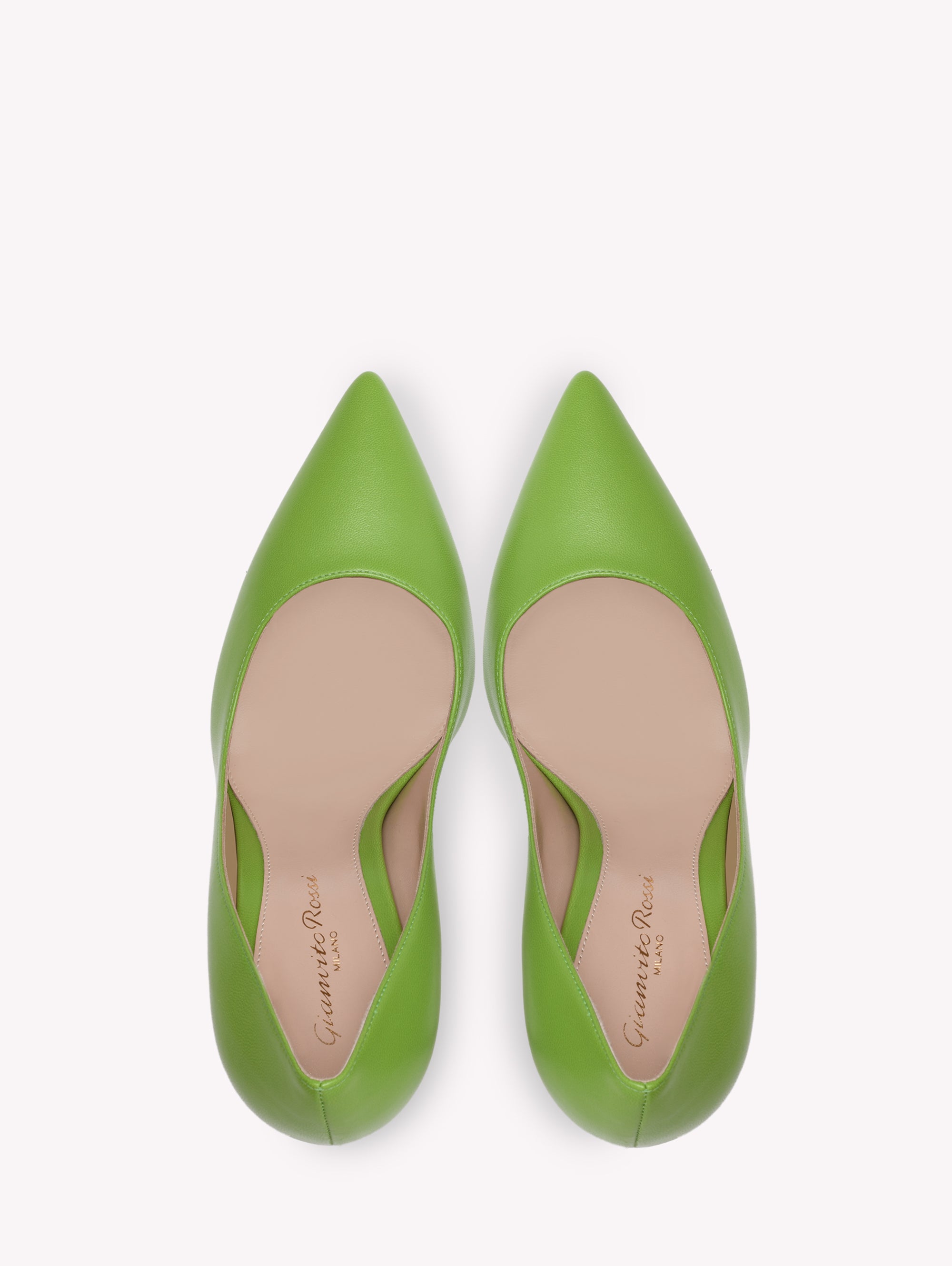 Gianvito 105 court shoes in smooth leather - Green