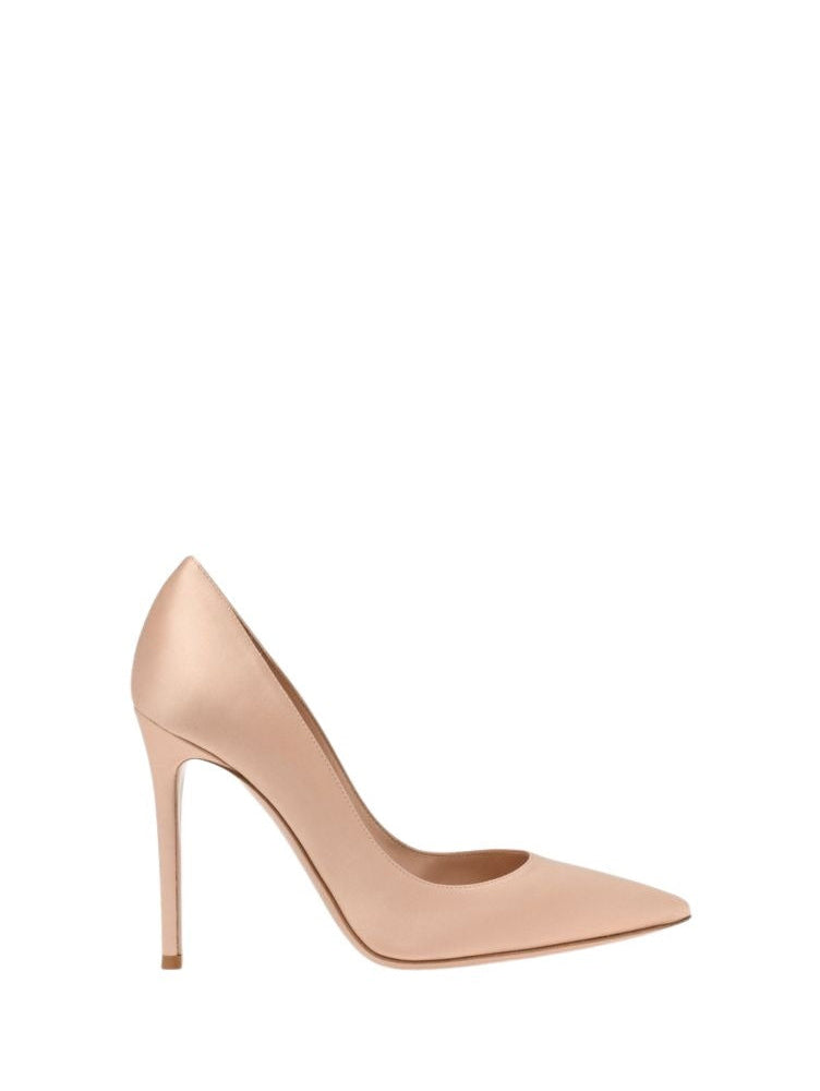 Escarpins Gianvito 105 en satin - Rose