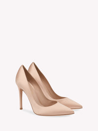 Escarpins Gianvito 105 en satin - Rose