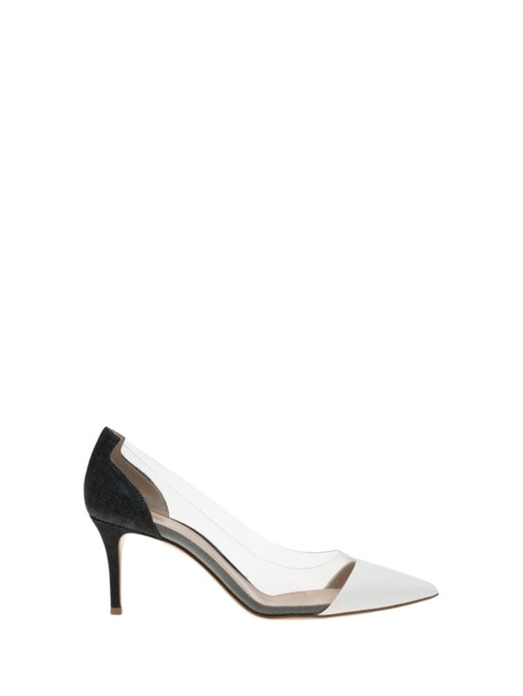 Escarpins Plexi 70 - Noir & Blanc