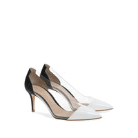 Escarpins Plexi 70 - Noir & Blanc