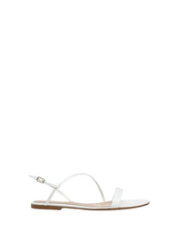 Sandales Manhattan en cuir verni - Blanc