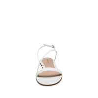 Sandales Manhattan en cuir verni - Blanc