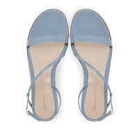 Sandales Manhattan en cuir verni - Bleu