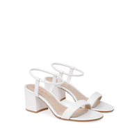 Sandales Nadia 60 en cuir lisse - Blanc