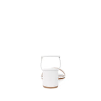 Sandales Nadia 60 en cuir lisse - Blanc