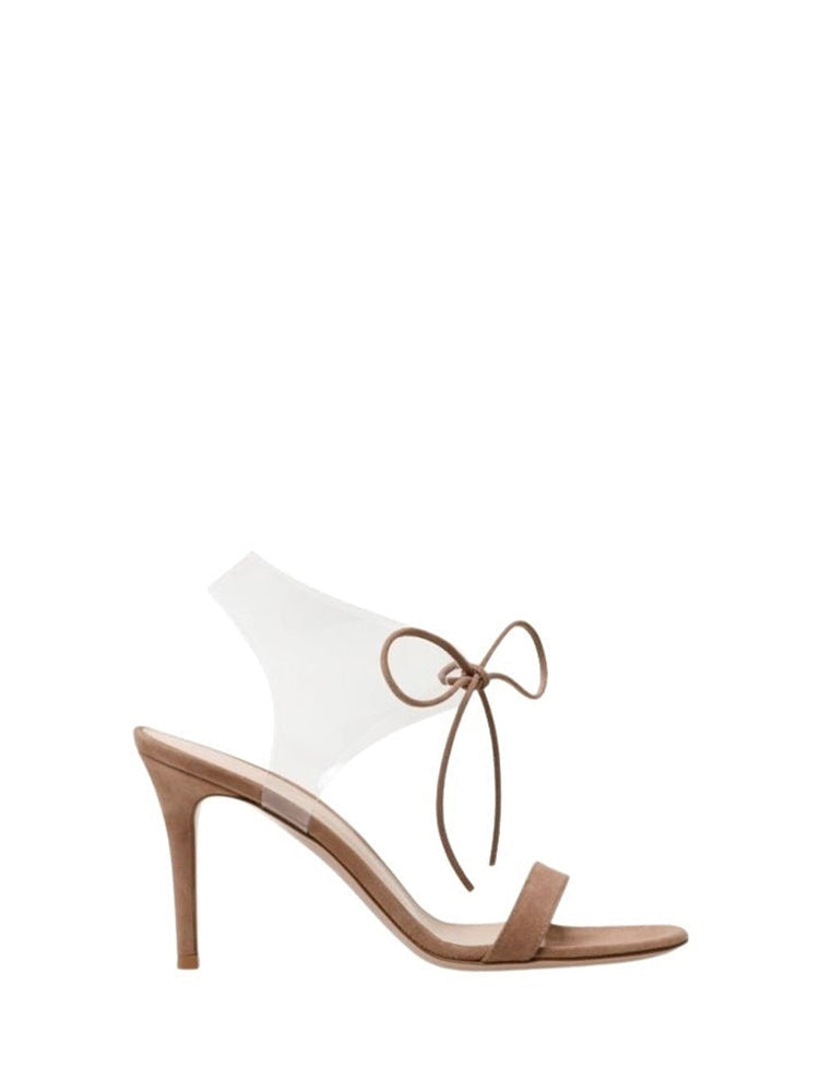 Sandales Estelle 85 en daim - Camel