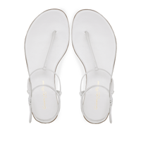 Sandales Gwyneth en cuir lisse - Blanc