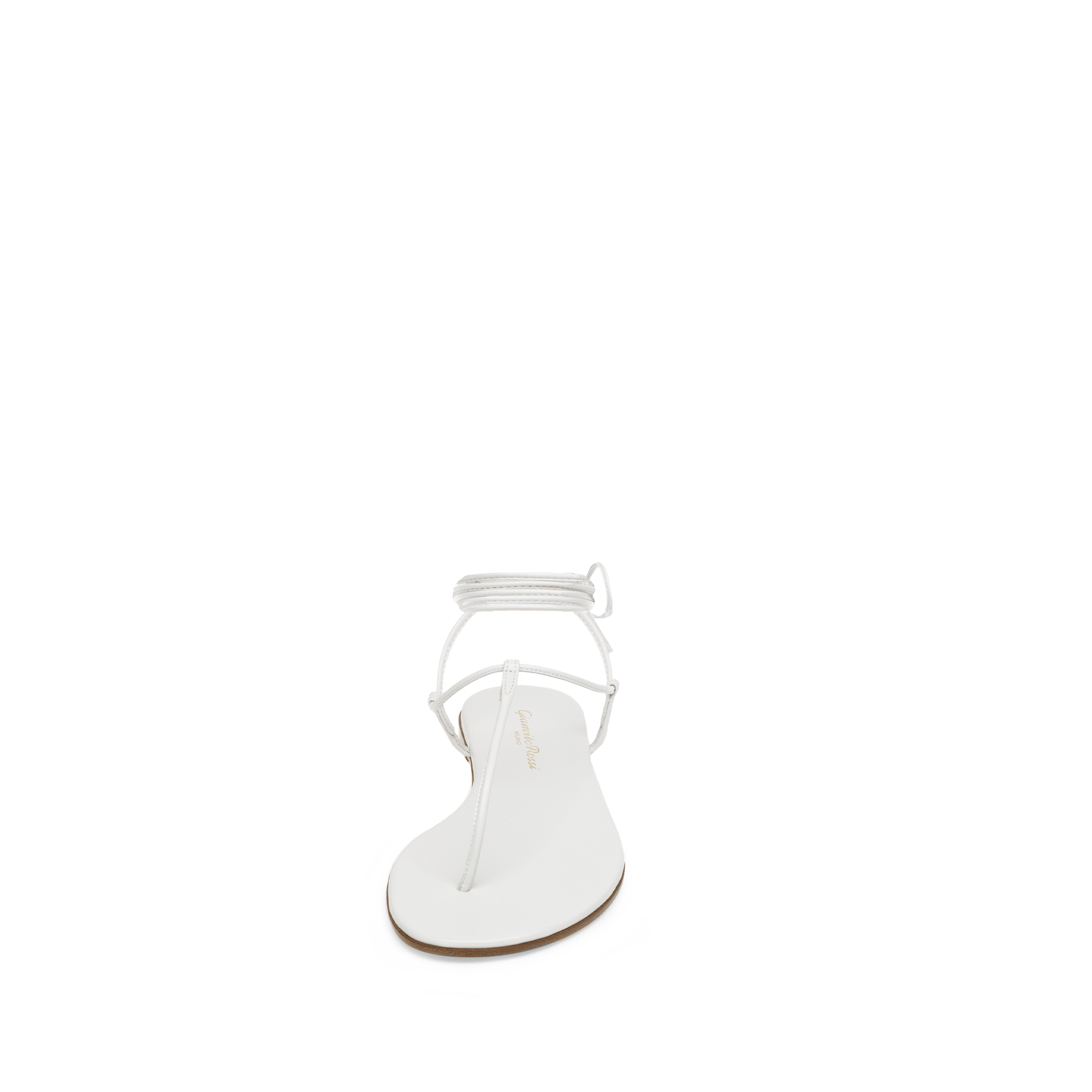 Sandales Gwyneth en cuir lisse - Blanc