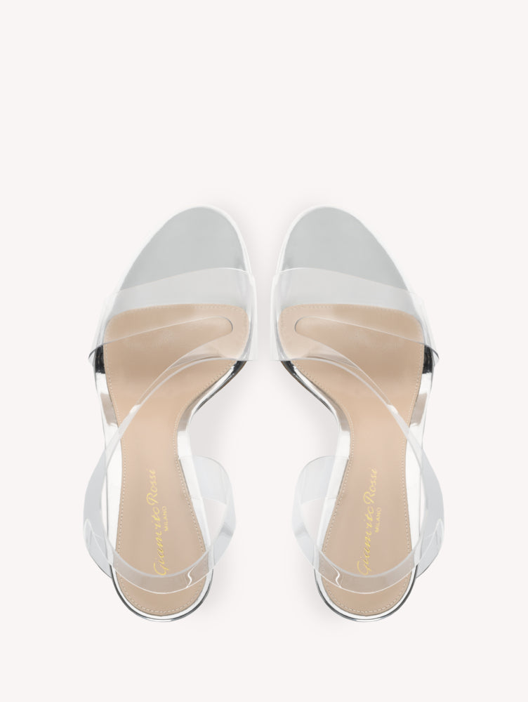 Metropolis 105 sandals - Transparent silver