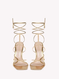 Sandales Sylvie 105 en cuir lisse - Or