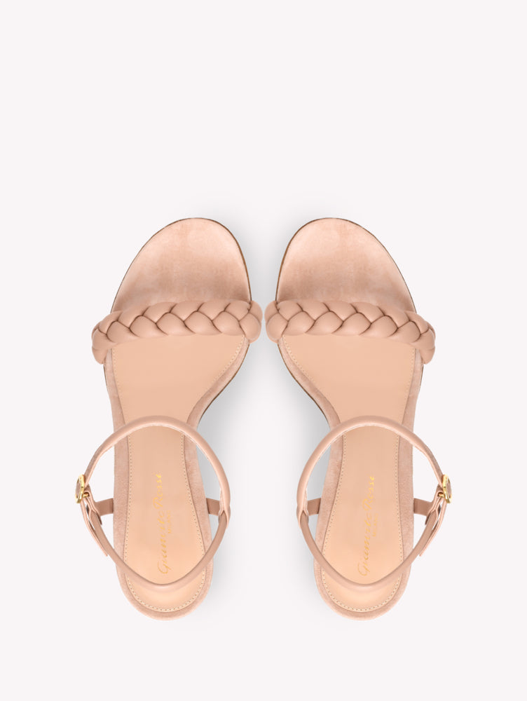 Sandales Cruz 60 en cuir lisse - Rose