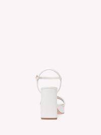 Sandales Lena 100 en cuir lisse - Blanc