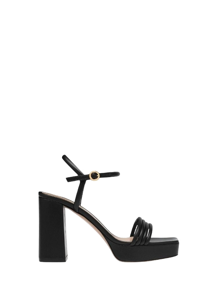 Sandales Lena 100 en cuir lisse - Noir