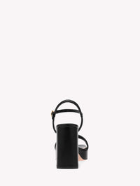 Sandales Lena 100 en cuir lisse - Noir
