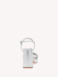 Sandales Lena 100 en cuir lisse - Argent